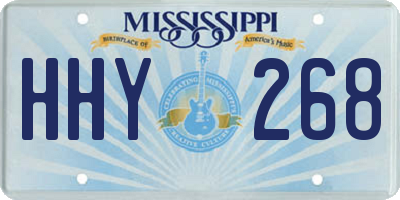 MS license plate HHY268