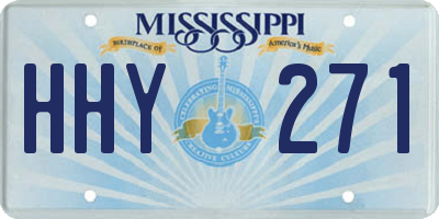 MS license plate HHY271