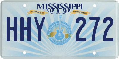 MS license plate HHY272