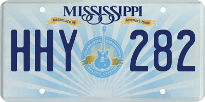 MS license plate HHY282