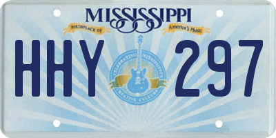 MS license plate HHY297