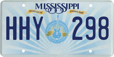 MS license plate HHY298