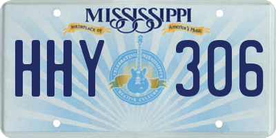 MS license plate HHY306