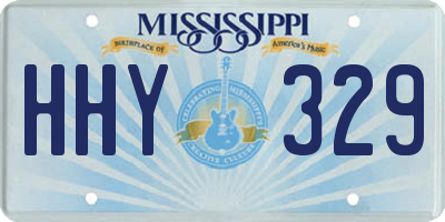 MS license plate HHY329