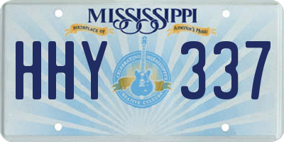 MS license plate HHY337