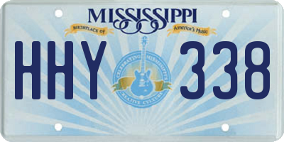 MS license plate HHY338