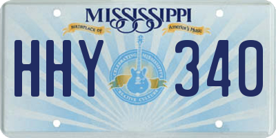 MS license plate HHY340