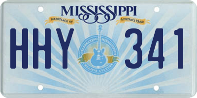 MS license plate HHY341