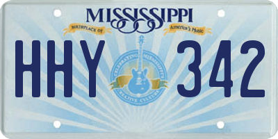 MS license plate HHY342