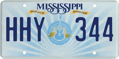 MS license plate HHY344