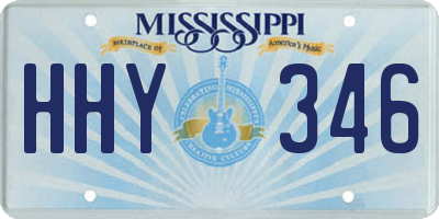 MS license plate HHY346