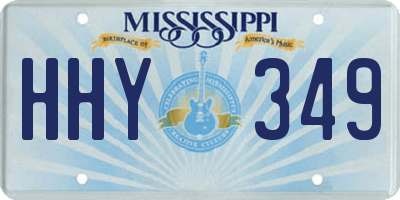 MS license plate HHY349