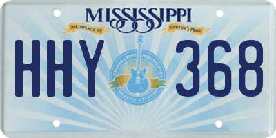 MS license plate HHY368