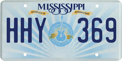 MS license plate HHY369