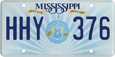 MS license plate HHY376