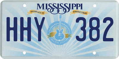 MS license plate HHY382