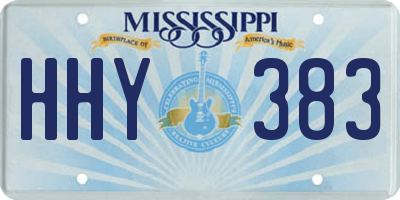 MS license plate HHY383