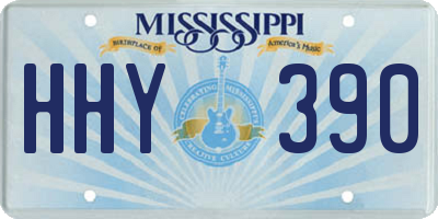 MS license plate HHY390