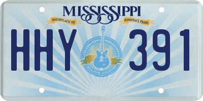 MS license plate HHY391
