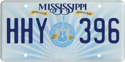 MS license plate HHY396