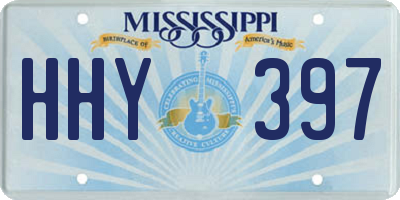MS license plate HHY397