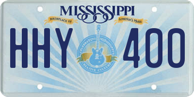 MS license plate HHY400