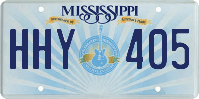 MS license plate HHY405
