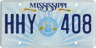 MS license plate HHY408