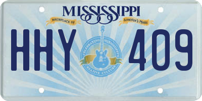 MS license plate HHY409
