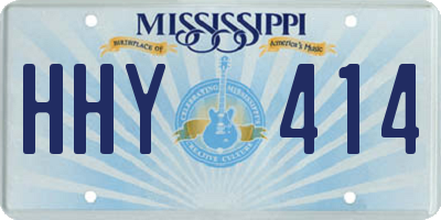 MS license plate HHY414