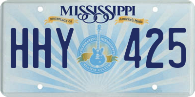 MS license plate HHY425
