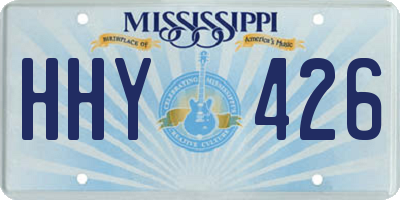 MS license plate HHY426