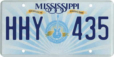 MS license plate HHY435