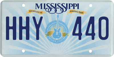 MS license plate HHY440