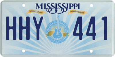MS license plate HHY441