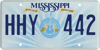 MS license plate HHY442