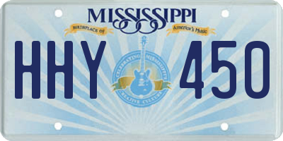 MS license plate HHY450