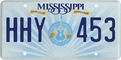 MS license plate HHY453