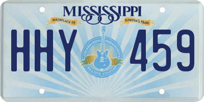 MS license plate HHY459