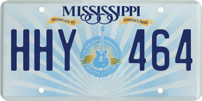 MS license plate HHY464