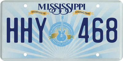 MS license plate HHY468