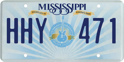 MS license plate HHY471