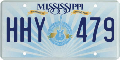 MS license plate HHY479