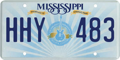 MS license plate HHY483