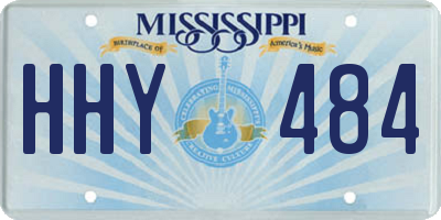 MS license plate HHY484