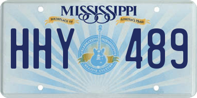 MS license plate HHY489
