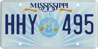 MS license plate HHY495
