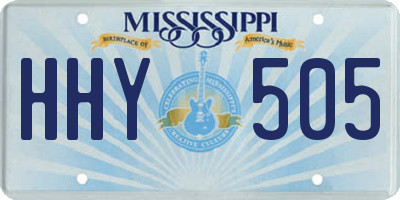 MS license plate HHY505