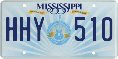 MS license plate HHY510
