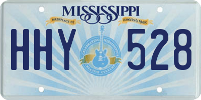 MS license plate HHY528